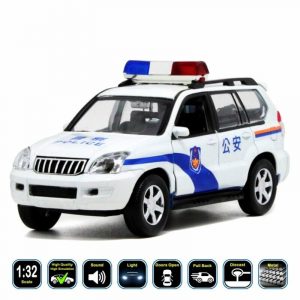 1:32 Toyota Land Cruiser Prado J120 (Police) Diecast Model Car Toy Gift For Kids