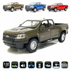 1:32 Chevrolet Colorado ZR2 Diecast Model Cars Light & Sound Toy Gifts For Kids