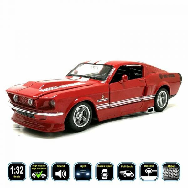 132 Ford Mustang Shelby GT500 1967 Diecast Model Car Toy Gifts For Kids 294189023243