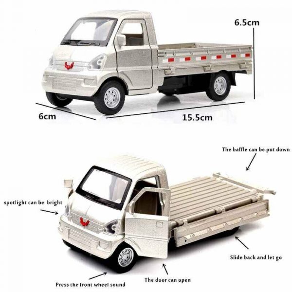 132 Liuzhou Wuling Pickup Truck Diecast Model Car Toy Gifts For Kids 293369195583 10