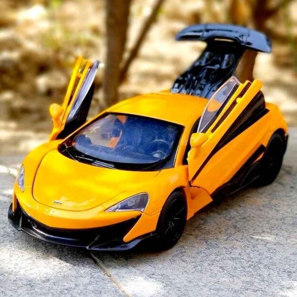 132 McLaren 600LT Diecast Model Cars Pull Back Light Sound Toy Gifts For Kids 294969298803 12