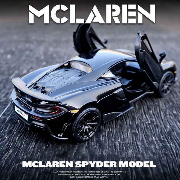 132 McLaren 600LT Diecast Model Cars Pull Back Light Sound Toy Gifts For Kids 294969298803 3