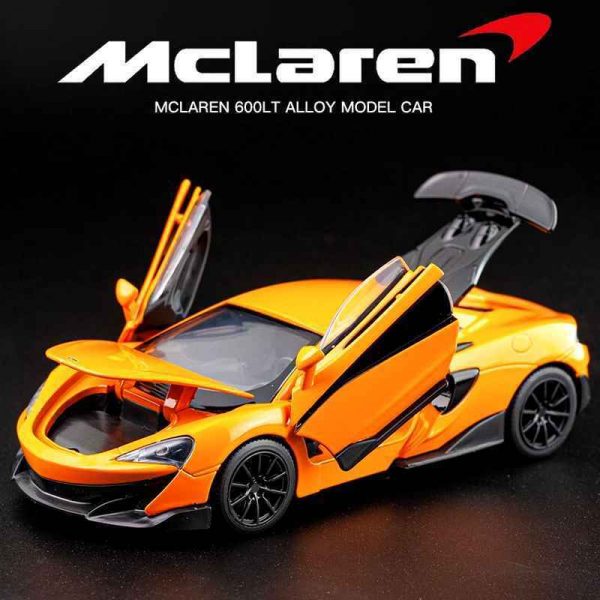 132 McLaren 600LT Diecast Model Cars Pull Back Light Sound Toy Gifts For Kids 294969298803 7