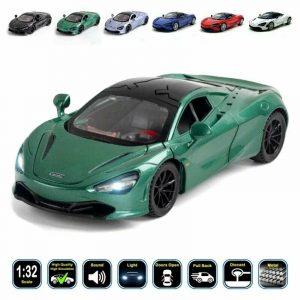 1:32 McLaren 720S Diecast Model Cars Pull Back Light & Sound Toy Gifts For Kids