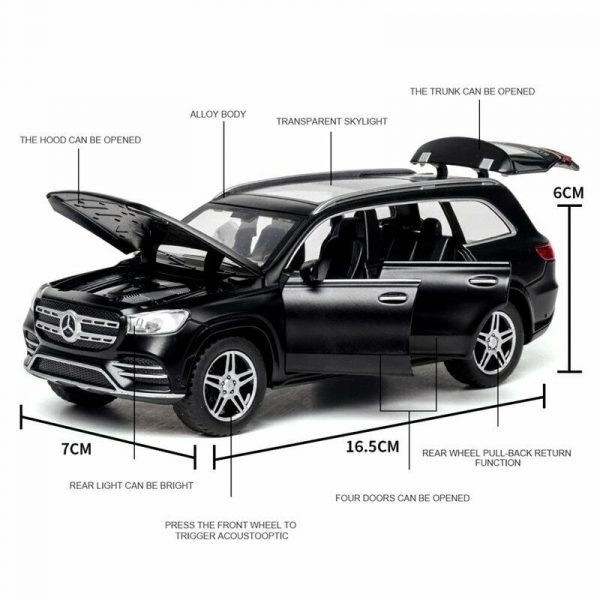 132 Mercedes Benz GLS580 X167 Diecast Model Cars Pull Back Toy Gifts For Kids 294862045593 2