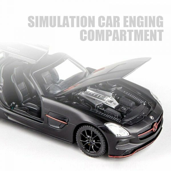 132 Mercedes Benz SLS AMG Diecast Model Cars Pull Back Alloy Toy Gifts For Kids 294862073013 2