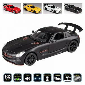1:32 Mercedes-Benz SLS AMG Diecast Model Cars Pull Back Alloy Toy Gifts For Kids