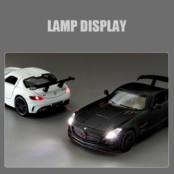 132 Mercedes Benz SLS AMG Diecast Model Cars Pull Back Alloy Toy Gifts For Kids 294862073013 4