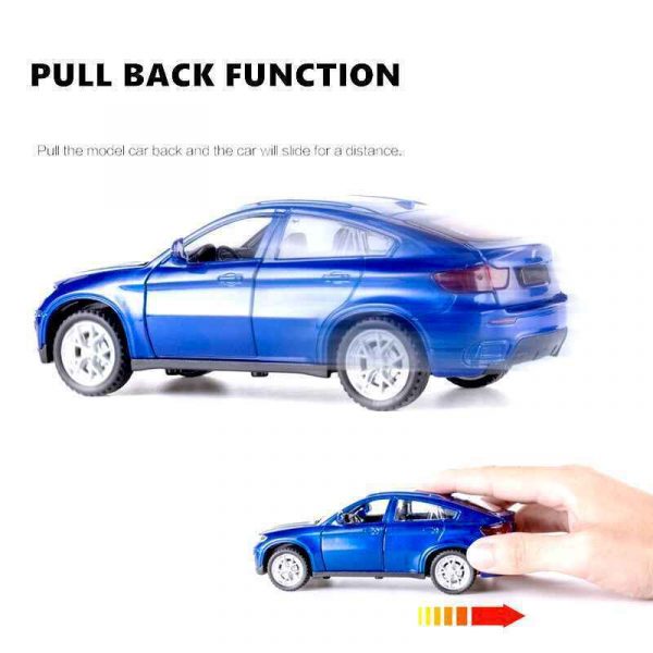 132 BMW X6 Diecast Model Car Pull Back Light Sound Toy Gifts For Kids 293605174704 10