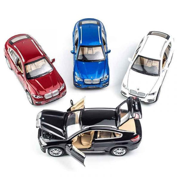 132 BMW X6 Diecast Model Car Pull Back Light Sound Toy Gifts For Kids 293605174704 2