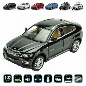 1:32 BMW X6 Diecast Model Car Pull Back Light & Sound Toy Gifts For Kids