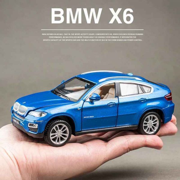 132 BMW X6 Diecast Model Car Pull Back Light Sound Toy Gifts For Kids 293605174704 5