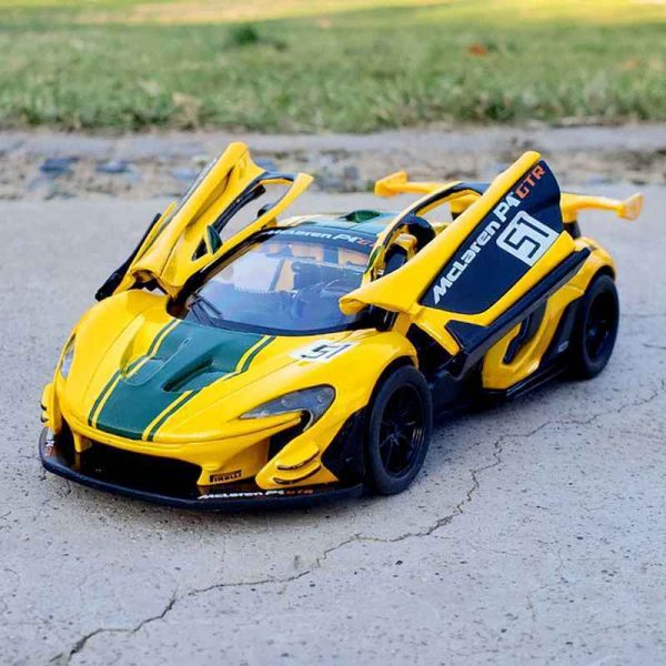 132 McLaren P1 GTR Diecast Model Cars Pull Back LightSound Toy Gifts For Kids 294844126524 2