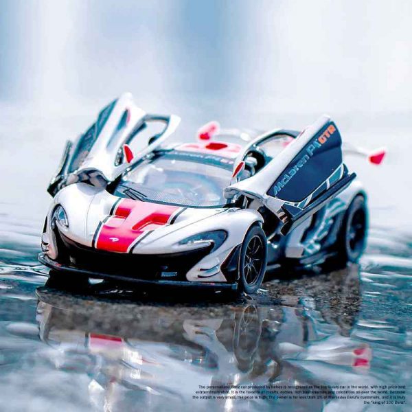 132 McLaren P1 GTR Diecast Model Cars Pull Back LightSound Toy Gifts For Kids 294844126524 3