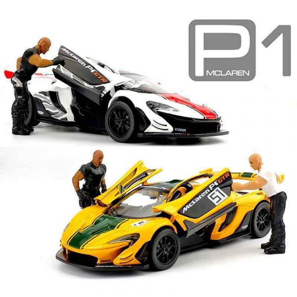 132 McLaren P1 GTR Diecast Model Cars Pull Back LightSound Toy Gifts For Kids 294844126524 9