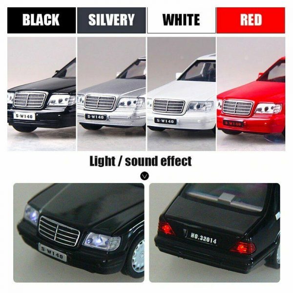 132 Mercedes Benz S Class W140 Diecast Model Cars Pull Back Toy Gift For Kids 292734086594 7