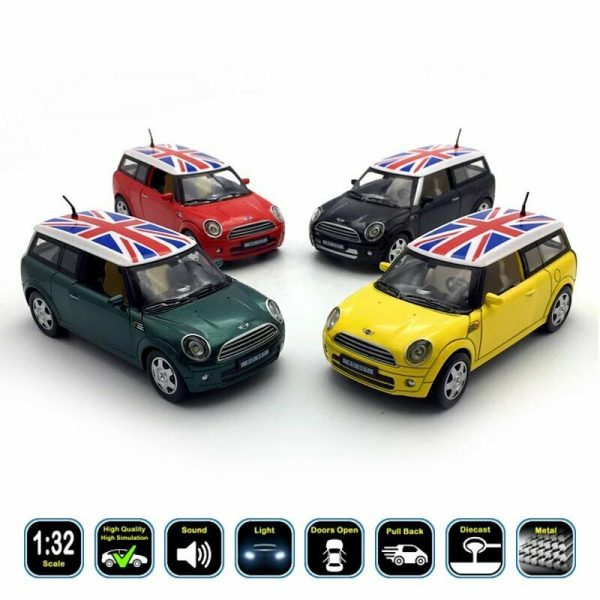 132 Mini Cooper Clubman R55 Diecast Model Cars LightSound Toy Gifts For Kids 294864183934