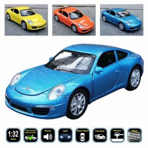 1:32 Porsche 911 Carrera S Diecast Model Cars Pull Back Alloy Toy Gifts For Kids