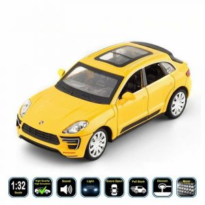 1:32 Porsche Macan Diecast Model Cars Pull Back Light & Sound Toy Gifts For Kids