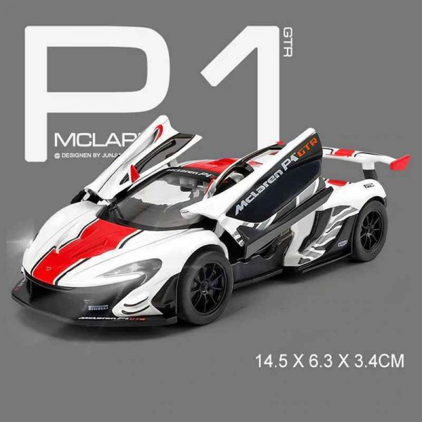 Variation of 132 McLaren P1 GTR Diecast Model Cars Pull Back LightampSound Toy Gifts For Kids 294844126524 f409