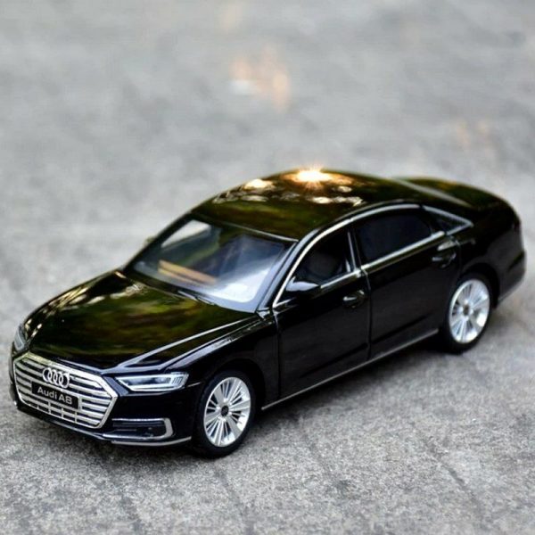 132 Audi A8 Sport Diecast Model Cars Pull Back Light Sound Toy Gift For Kids 294999216345 2