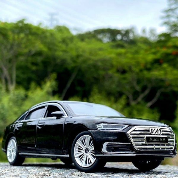 132 Audi A8 Sport Diecast Model Cars Pull Back Light Sound Toy Gift For Kids 294999216345 3