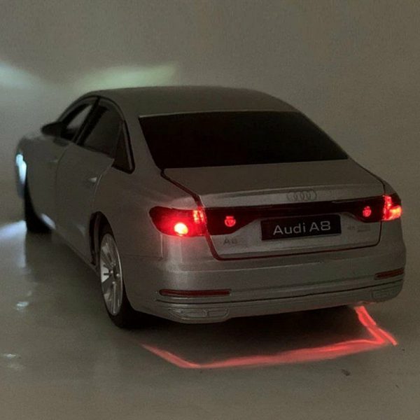 132 Audi A8 Sport Diecast Model Cars Pull Back Light Sound Toy Gift For Kids 294999216345 4
