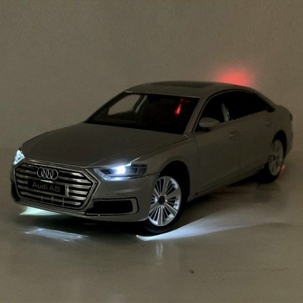 132 Audi A8 Sport Diecast Model Cars Pull Back Light Sound Toy Gift For Kids 294999216345 5
