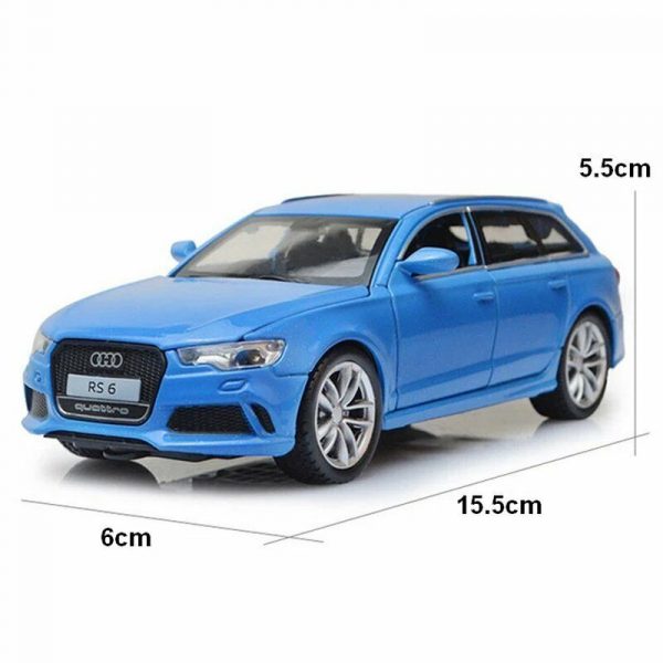 132 Audi RS6 Diecast Model Car High Simulation Light Sound Toy Gifts For Kids 293605257445 9