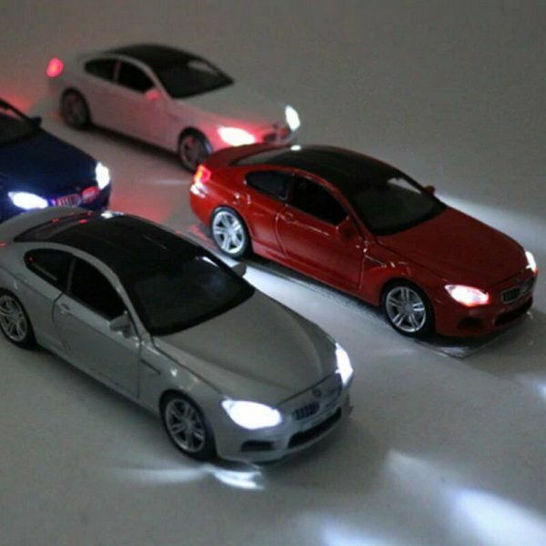 132 BMW M6 Diecast Model Car Pull Back Light Sound Toy Gifts For Kids 293605241245 10