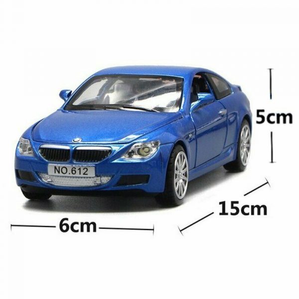 132 BMW M6 Diecast Model Car Pull Back Light Sound Toy Gifts For Kids 293605241245 6