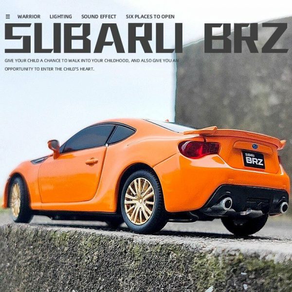 132 Subaru BRZ Diecast Model Cars Pull Back Light Sound Toy Gifts For Kids 294864298135 2