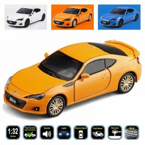1:32 Subaru BRZ Diecast Model Cars Pull Back Light & Sound Toy Gifts For Kids