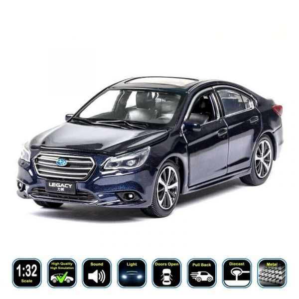 132 Subaru Legacy Diecast Model Car Pull Back Light Sound Toy Gifts For Kids 293605117215