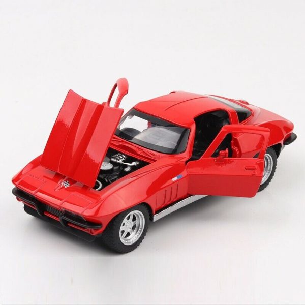 Variation of 132 Chevrolet Corvette C2 1965 Diecast Model Car Pull Back Toy Gifts For Kids 293311631235 4cff