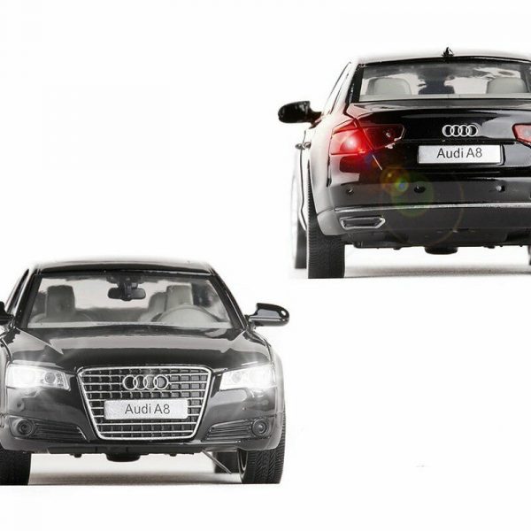 132 Audi A8 Diecast Model Cars Pull Back Light Sound Alloy Toy Gifts For Kids 294868146366 3