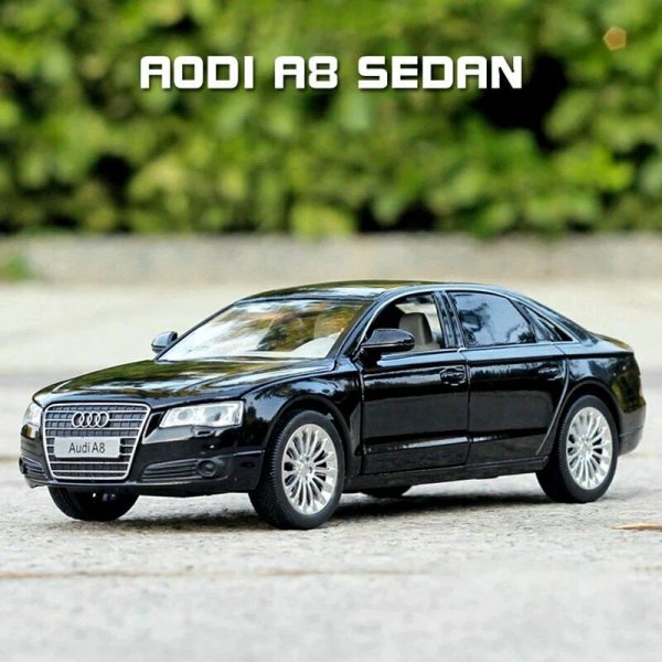 132 Audi A8 Diecast Model Cars Pull Back Light Sound Alloy Toy Gifts For Kids 294868146366 4
