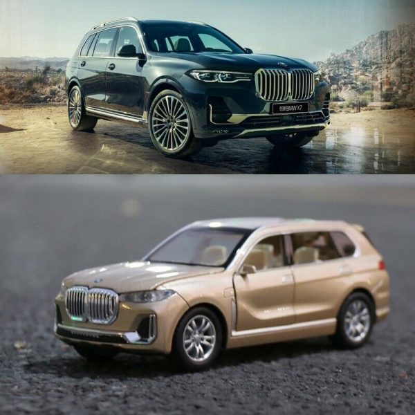 132 BMW X7 SUV Diecast Model Car Pull Back Light Sound Toy Gifts For Kids 293118368966 12