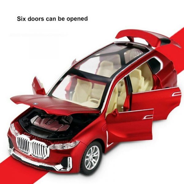 132 BMW X7 SUV Diecast Model Car Pull Back Light Sound Toy Gifts For Kids 293118368966 8