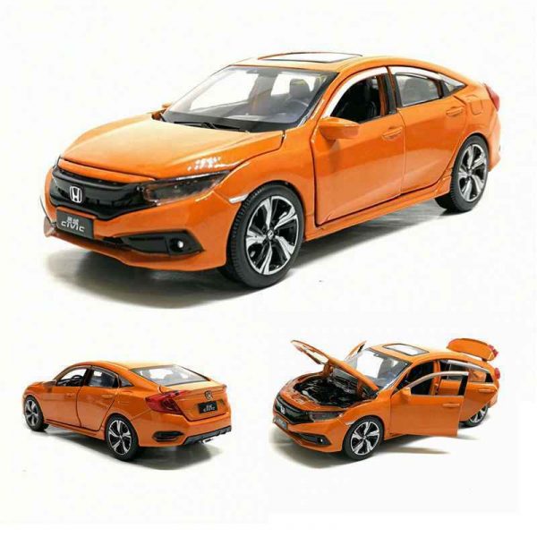 132 Honda Civic Diecast Model Car Pull Back Light Sound Toy Gifts For Kids 294189025476 2