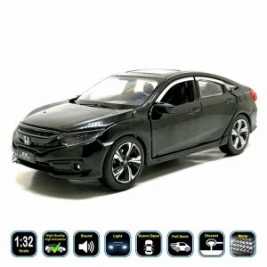 1:32 Honda Civic Diecast Model Car Pull Back Light & Sound Toy Gifts For Kids