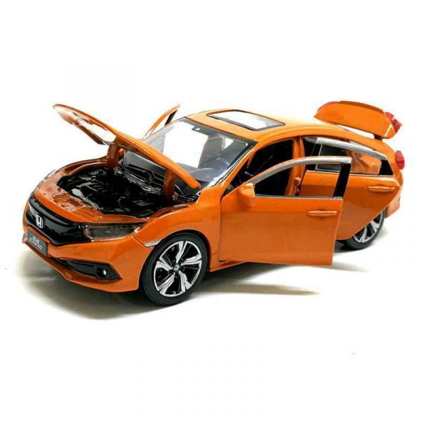 132 Honda Civic Diecast Model Car Pull Back Light Sound Toy Gifts For Kids 294189025476 5