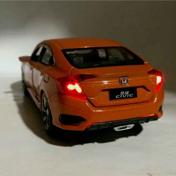 132 Honda Civic Diecast Model Car Pull Back Light Sound Toy Gifts For Kids 294189025476 9