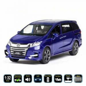 1:32 Honda Odyssey Diecast Model Cars Pull Back Light & Sound Toy Gifts For Kids