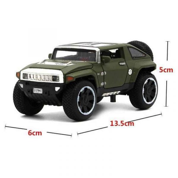 132 Hummer HX Diecast Model Cars Pull Back LightSound Alloy Toy Gifts For Kids 293605136826 4