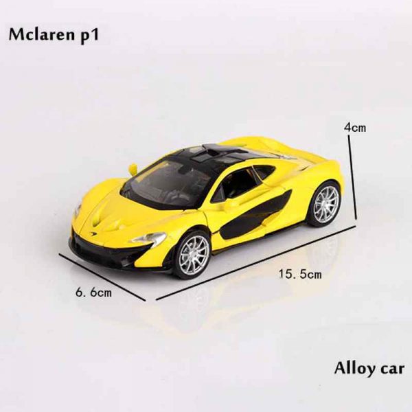 132 McLaren P1 Diecast Model Cars Pull Back Light Sound Toy Gifts For Kids 293369346796 2