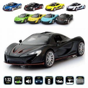 1:32 McLaren P1 Diecast Model Cars Pull Back Light & Sound Toy Gifts For Kids