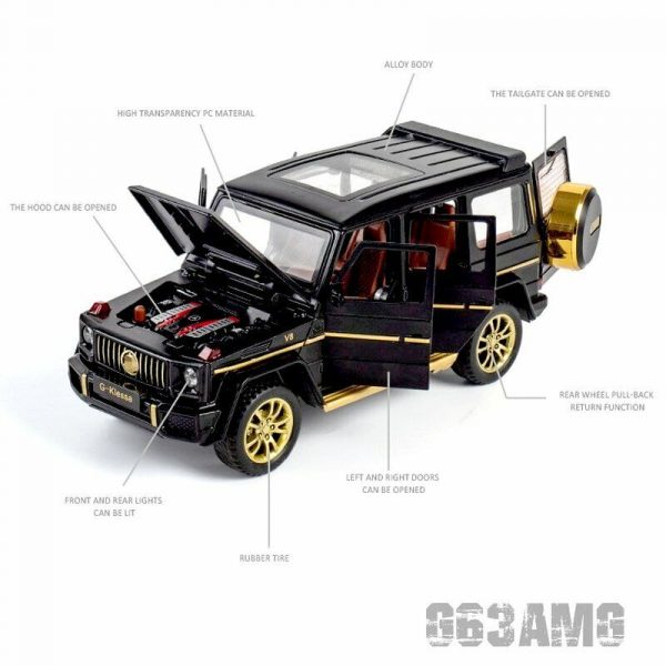 132 Mercedes Benz G63G Klessa Diecast Model Cars Pull Back Toy Gifts For Kids 294969033176 7