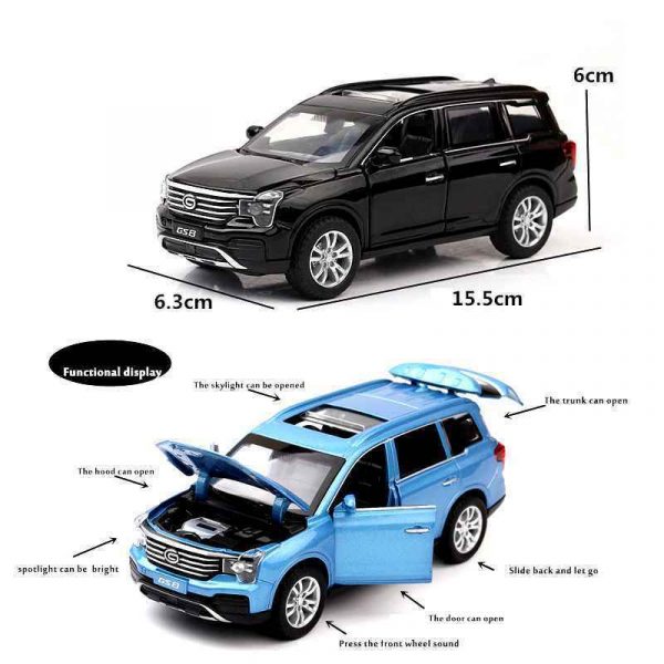 132 Trumpchi GS8 GAC GS8 Diecast Model Cars Light Sound Toy Gifts For Kids 293369260066 3