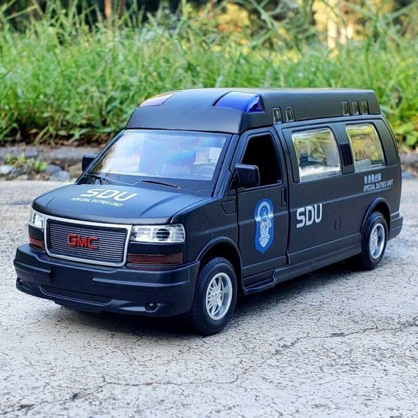 Variation of 132 GMC Savana Police Diecast Model Cars Pull Back Alloy amp Toy Gifts For Kids 294864367616 4bcc